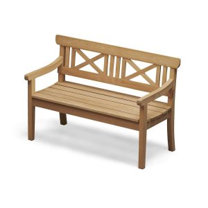 DRACHMANN BENCH 120 CM, SEAT HEIGHT 44 CM, TEAK FSC 100%