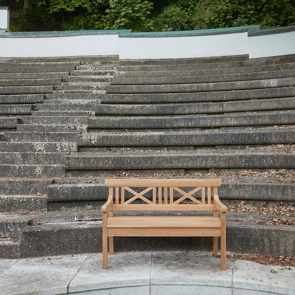 DRACHMANN BENCH 120 CM, SEAT HEIGHT 44 CM, TEAK FSC 100% - Image 3
