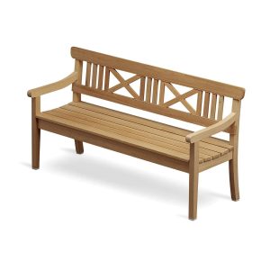 DRACHMANN BENCH 165 CM, SEAT HEIGHT 44 CM, TEAK FSC 100%