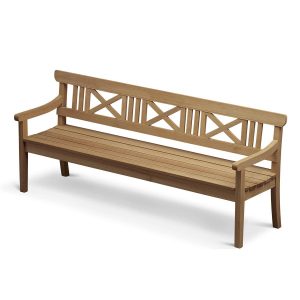 DRACHMANN BENCH 200 CM, SEAT HEIGHT 44 CM, TEAK FSC 100%