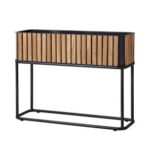 COMBINE PLANTER TEAK/LAVA GREY ALUMINIUM