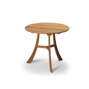 VENDIA TABLE Ø75, TABLE HEIGHT 67 CM, TEAK FSC 100%