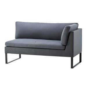 FLEX 2-SETER SOFA VENSTRE MODUL GREY, CANE-LINE TEX