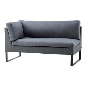 FLEX 2-SETER SOFA HØYRE MODUL GREY, CANE-LINE TEX