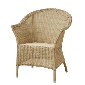 LANSING STOL NATURAL, CANE-LINE WEAVE