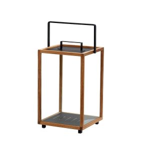 LIGHTHOUSE LANTERNE STOR TEAK/LAVA GREY ALUMINIUM