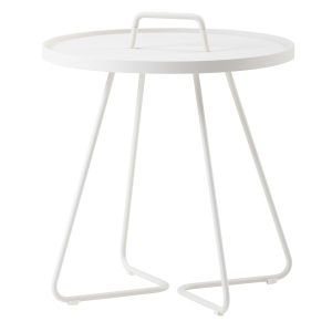 ON-THE-MOVE SIDEBORD STOR WHITE, ALUMINIUM