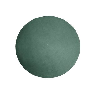 CIRCLE TEPPE, DIA. 200 CM DARK GREEN, CANE-LINE SOFT ROPE