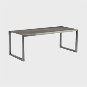 NINIX TABLE 200X90CM WITH STAINLESS STEEL AND CERAMIC BLACK