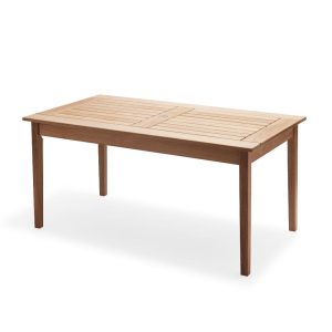 DRACHMANN TABLE 156 CM, TABLE HEIGHT 72 CM, TEAK FSC 100%, HOLE IN MIDDLE FOR PARASOL