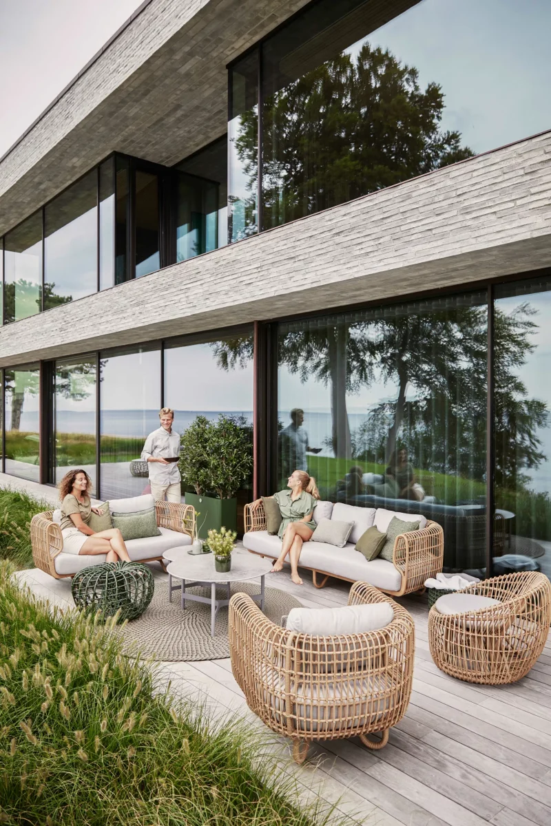 NEST LOUNGESTOL OUTDOOR NATURAL, CANE-LINE WEAVE - Image 3