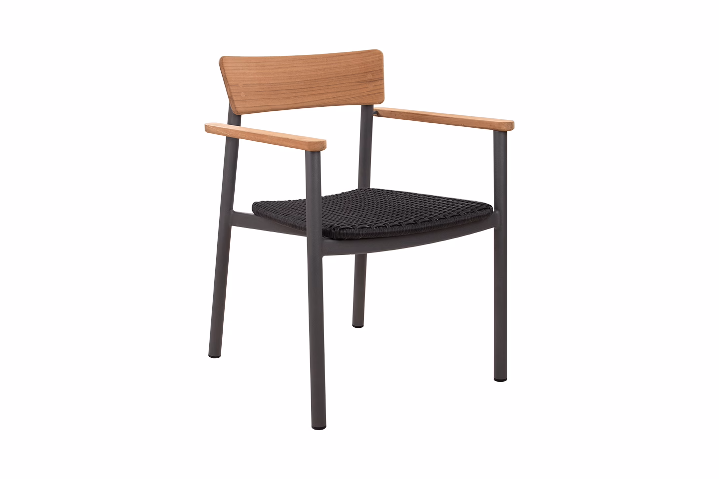 DRØBAK ARMSTOL ALU/TEAK